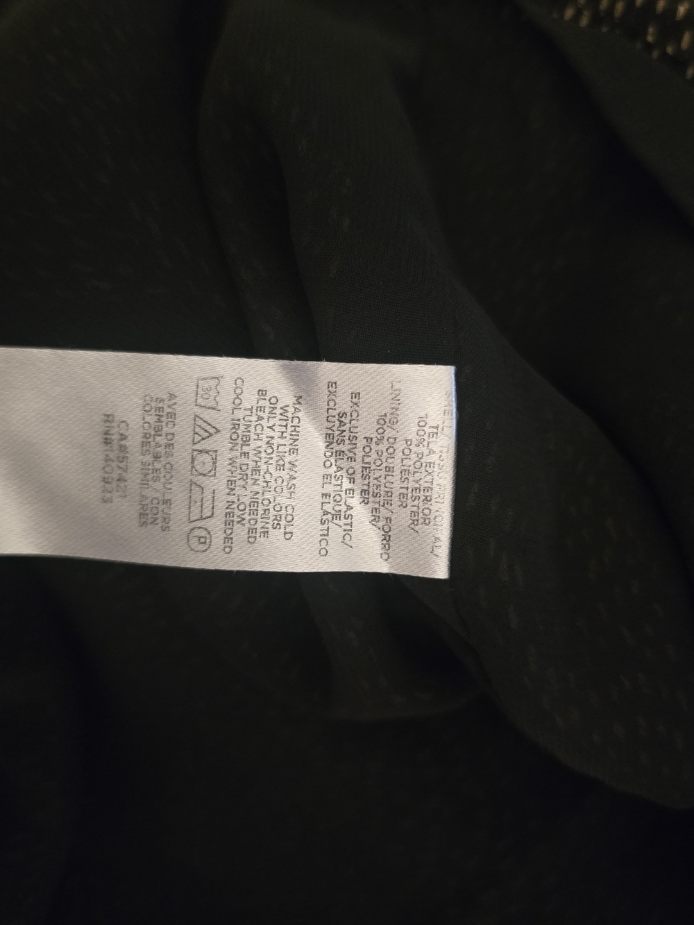 LOFT Black Speckled Smocked-Neck Blouse - Picture 7 of 7